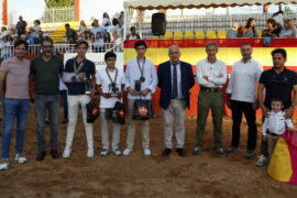 Cristóbal Arenas vencedor del Certamen de Escuelas de Tauromaquia en Clases Prácticas en Salamaq 2023